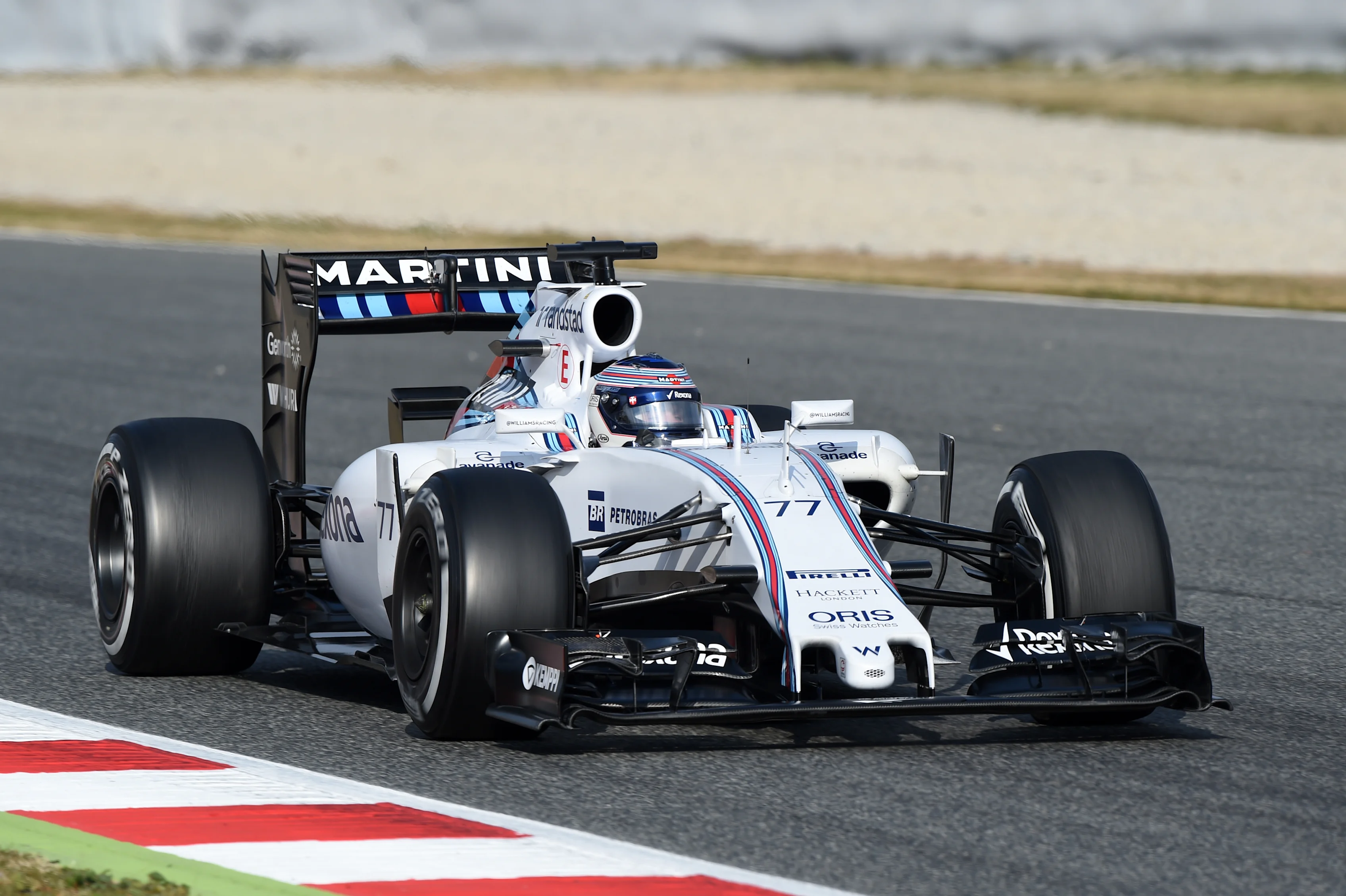 Valtteri Bottas (FIN) Williams FW37 at Formula One Testing, Day Three, Barcelona, Spain, 21 February 2015.\n